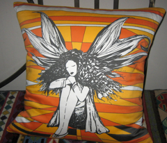 Autumn Fairy (pillow/cushion front)