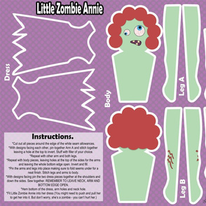 Little Zombie Annie (plushie pattern)