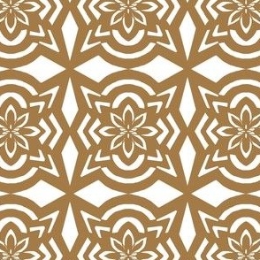 Brown and White