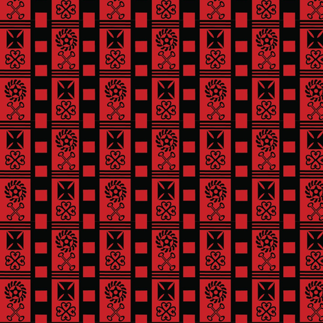 red_andinkra fabric by kanamithedreamer on Spoonflower - custom fabric