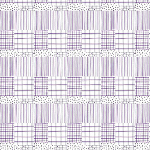 fiber pen tartan lilac