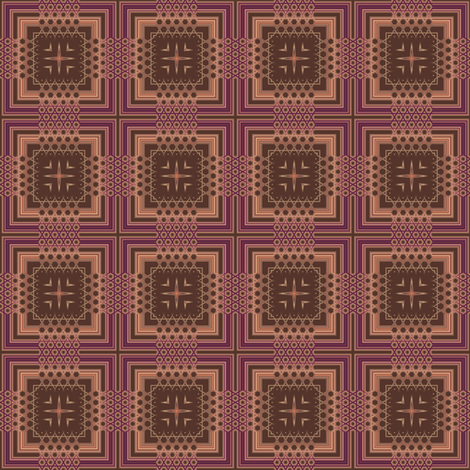 Wine and Chocolate Plaid with Stars© Gingezel™ 2011 fabric by gingezel on Spoonflower - custom fabric