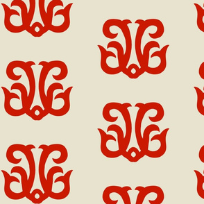 Dolphin Crest - Sunset Orange