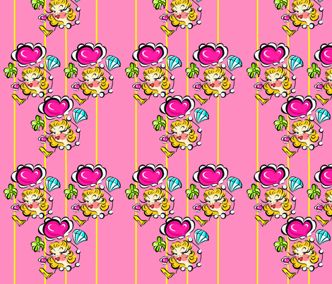 Beauty Girl Print fabric by miss_fear on Spoonflower - custom fabric