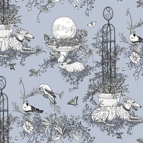 My Garden Toile Main Small Grey ©2011 by Jane Walker