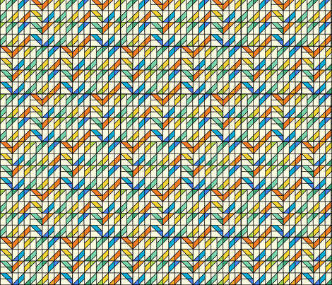 Stripe Mosaic 1 fabric by zigzagza on Spoonflower - custom fabric