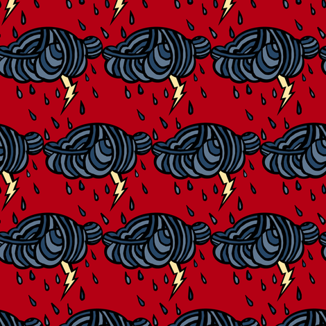 Rainclouds fabric by pond_ripple on Spoonflower - custom fabric