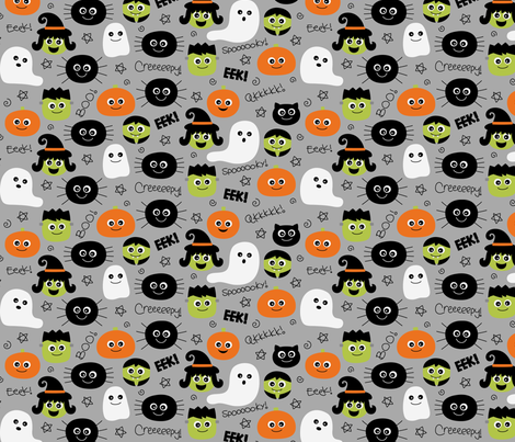 halloween cuties grey