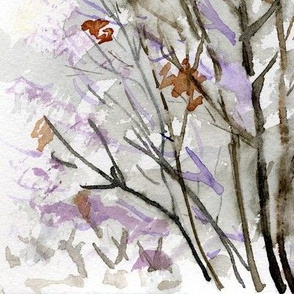 Winter Tree Watercolor