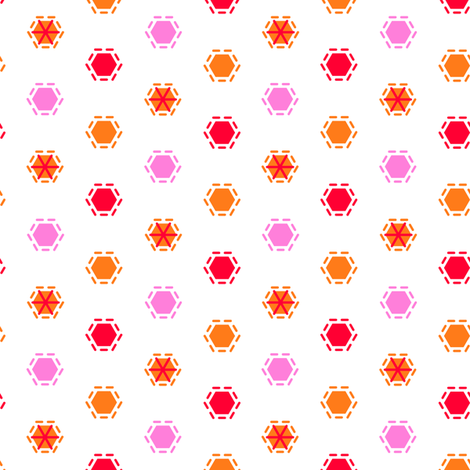Tilkkutakki (Warm Colours) G fabric by nekineko on Spoonflower - custom fabric