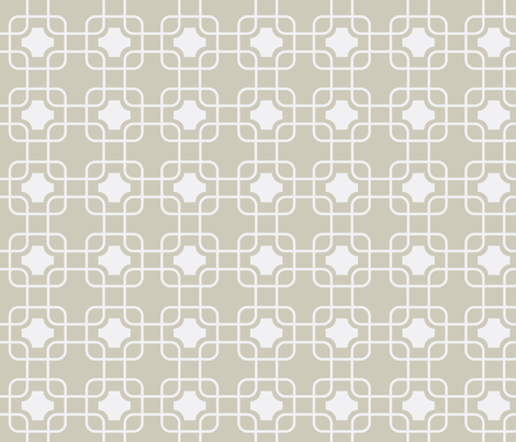 hollywood trellis greige fabric by ninaribena on Spoonflower - custom fabric