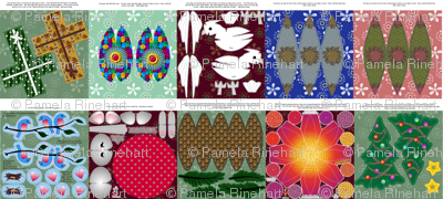 Bluebirds of Happiness Plus 9 - buy a FQ for 6 designs; a yard for 10!