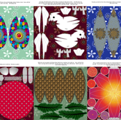 Bluebirds of Happiness Plus 9 - buy a FQ for 6 designs; a yard for 10!