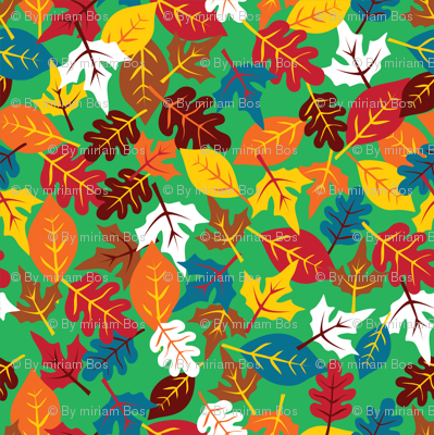 Leaves on the ground