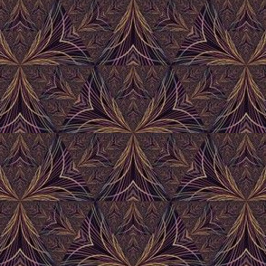 Brown Medieval Tapestry Look Triangles © Gingezel 2011