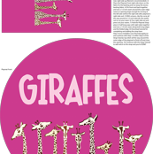 Giraffes Cut & Sew Playmat