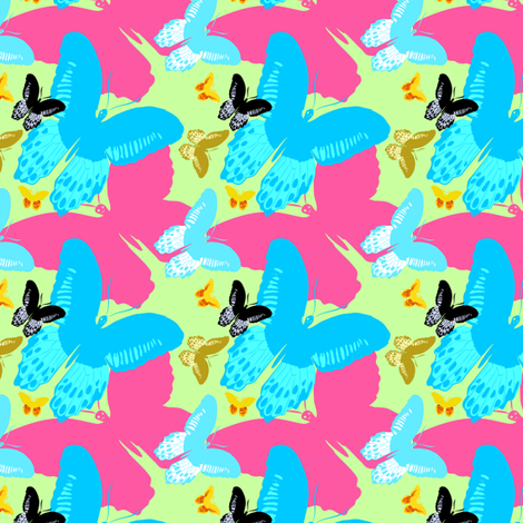 Butterfly Wonderland overlays fabric by eyecontact on Spoonflower - custom fabric