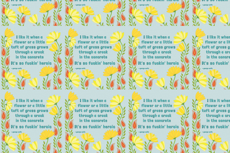 Heroic Flora fabric by katieschrader on Spoonflower - custom fabric