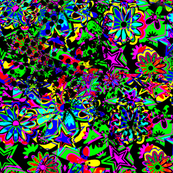 Flower Stars and Dots