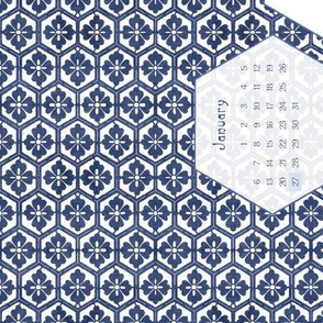 2013 Full Moon Linen Teatowel Calendar  18x27 inches