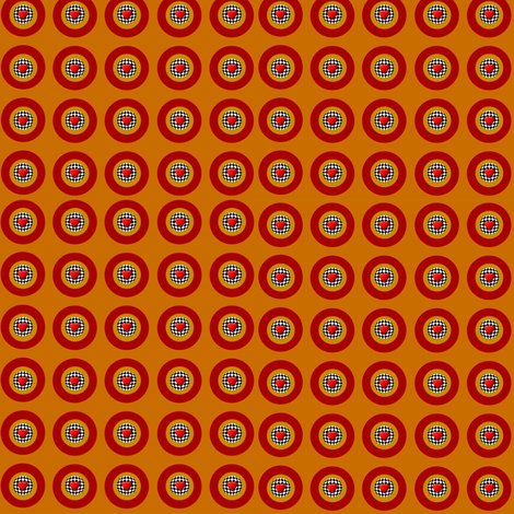 Bright Circles and Hearts fabric by whimzwhirled on Spoonflower - custom fabric