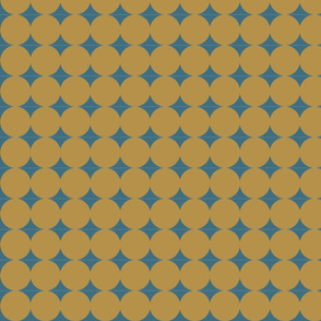 Dot Line - Gold Blue