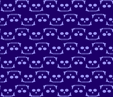 I see dead people—purple fabric by slothdaddy on Spoonflower - custom fabric