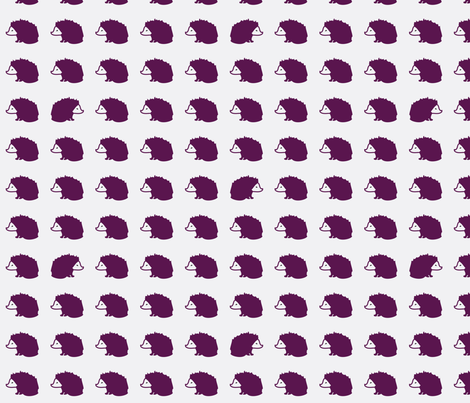 hedgehog fabric by coggon_(roz_robinson) on Spoonflower - custom fabric