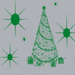 xmas star silver tinsel