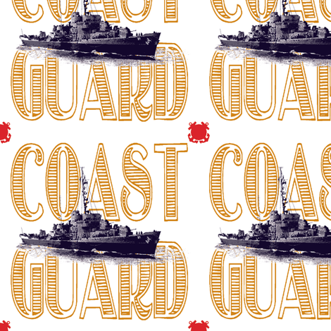 Semper paratus - always ready - USCGC Taney fabric by georgeandgracie on Spoonflower - custom fabric