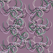 The idea of petals on dusky-purple