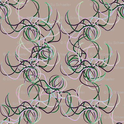 The idea of petals on dusky-rose