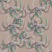 The idea of petals on dusky-rose