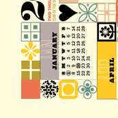 2012 Tea Towel Calendar (Original Colorway)