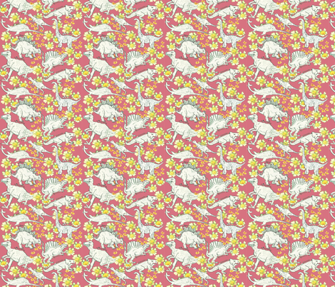 Dinos fabric by captainteapot on Spoonflower - custom fabric