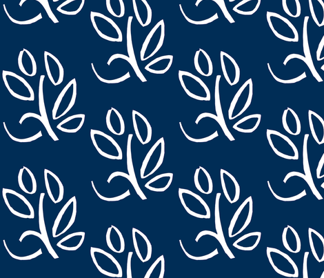 PICT0242_Dancing Leaves -ch fabric by josephinefletcher on Spoonflower - custom fabric