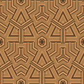 Tan Mexican Style Geometric © Gingezel™ 2012
