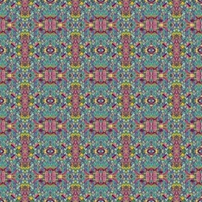 Blue and red tiles