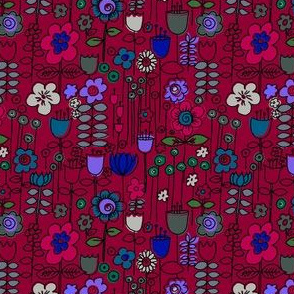 Stem Doodles Red