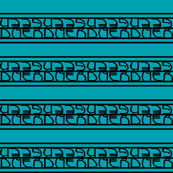 nerds, geeks and stripes turquoise