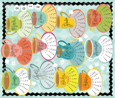 2012 Cuppa Tea Towel