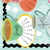 2012 Cuppa Tea Towel