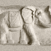 Elephants in relief