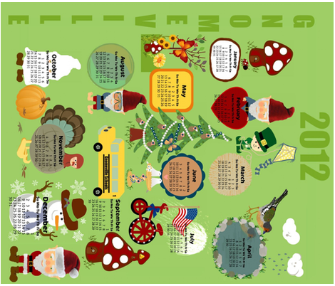 gnomeville fabric by paragonstudios on Spoonflower - custom fabric