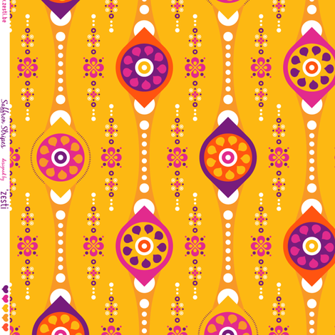 Saffron stripes fabric by zesti on Spoonflower - custom fabric