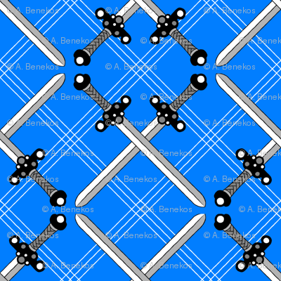 Heraldic Blossom Crossed Swords