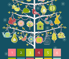 Festive Forest Tree Decorating - Advent Calendar