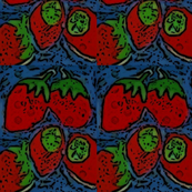 Mod Pop Strawberry fabric