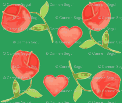 roses verd