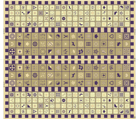 Symbol Scarf Pattern - gold fabric by maplewooddesignstudio on Spoonflower - custom fabric
